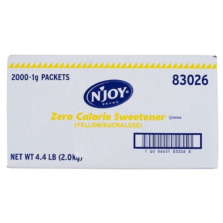 Njoy N'Joy Sugar Substitute Yellow Sucralose 1g, PK2000 83026